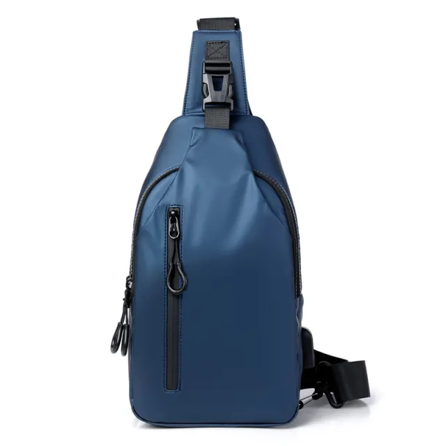 Men's Chest Bag Fashion Trendy One Shoulder Messenger Blue - Shop at LoveMi