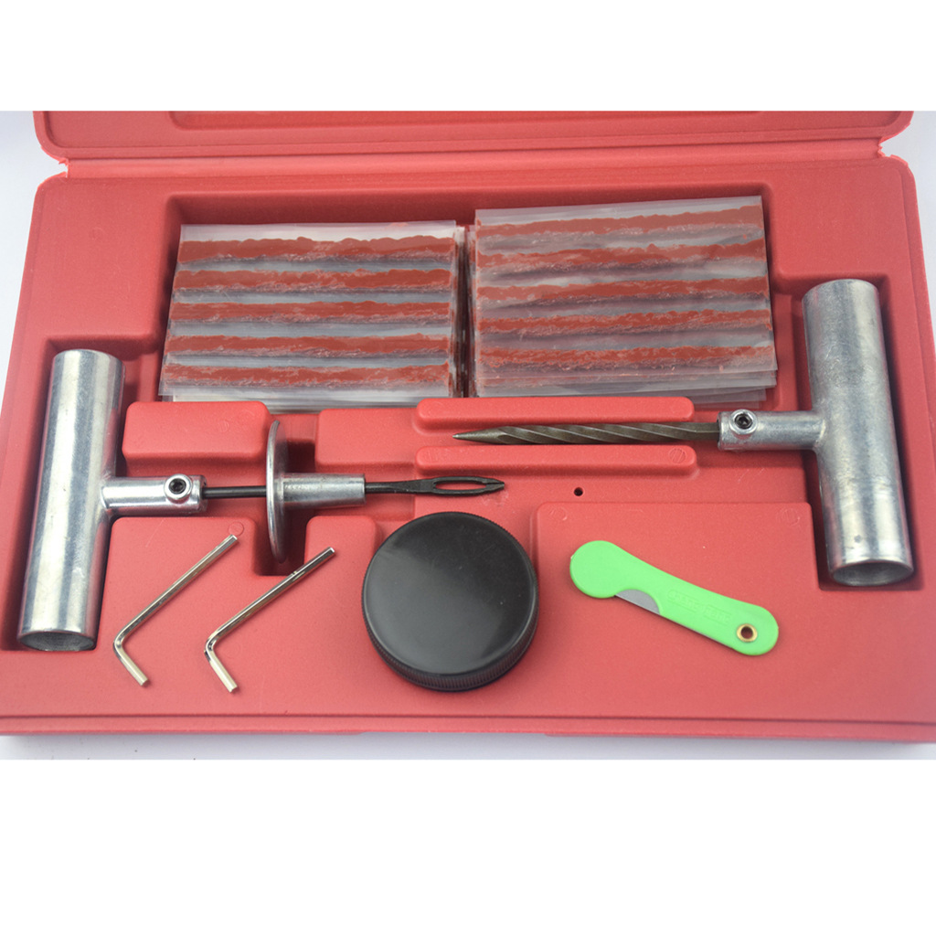 57pc Tire Repair Kit Diy Flat Car Truck Motorcycle Home - Bilde 1