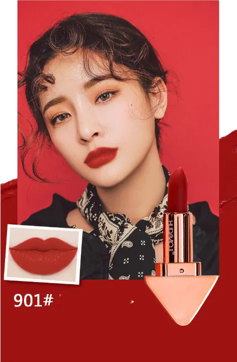 Fashion Gold Mouth Matte Lipstick Makeup Velvet Red Lip Gloss Waterproof Longlasting Korean Cosmetic Warm Tea Red Brown - Shop at LoveMi