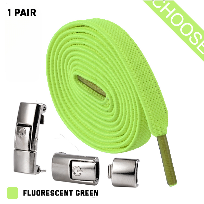 Lacci per scarpe Press Lock senza lacci elastici sneaker 8 mm allargati piatti senza lacci - Foto 25 di 40