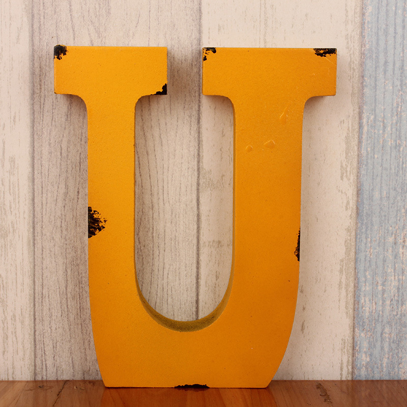 Title 16, Creative retro wooden alphabet decoration ornam...