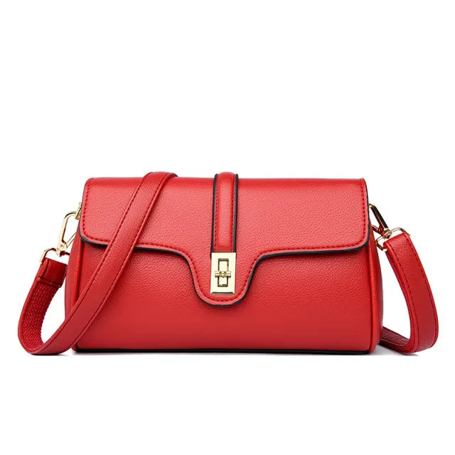 Simple Design Armpit Women's Shoulder Messenger Bag Red - Shop at LoveMi