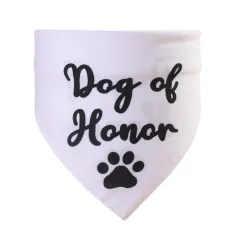 Double-layer Wedding Season Pet Saliva Towel - White Honor - View 1