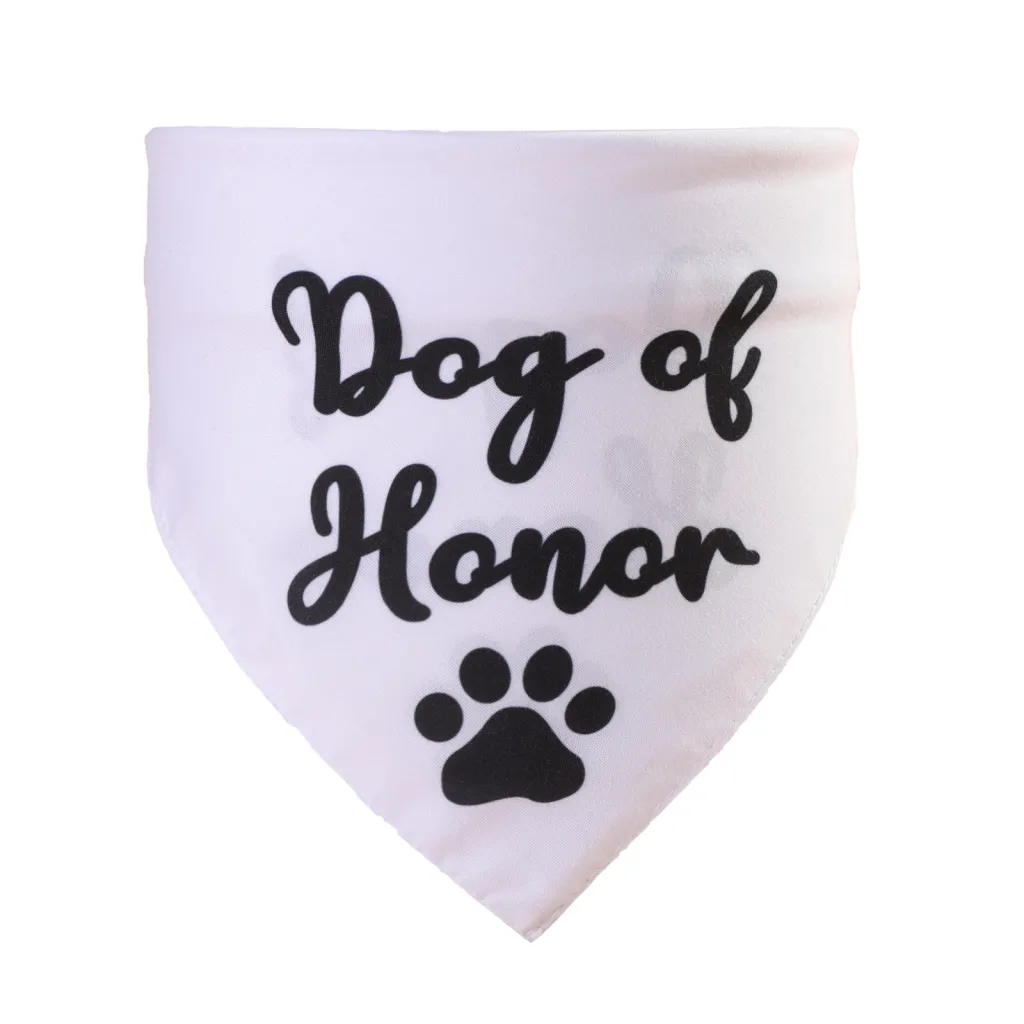 Double-layer Wedding Season Pet Saliva Towel - White Honor