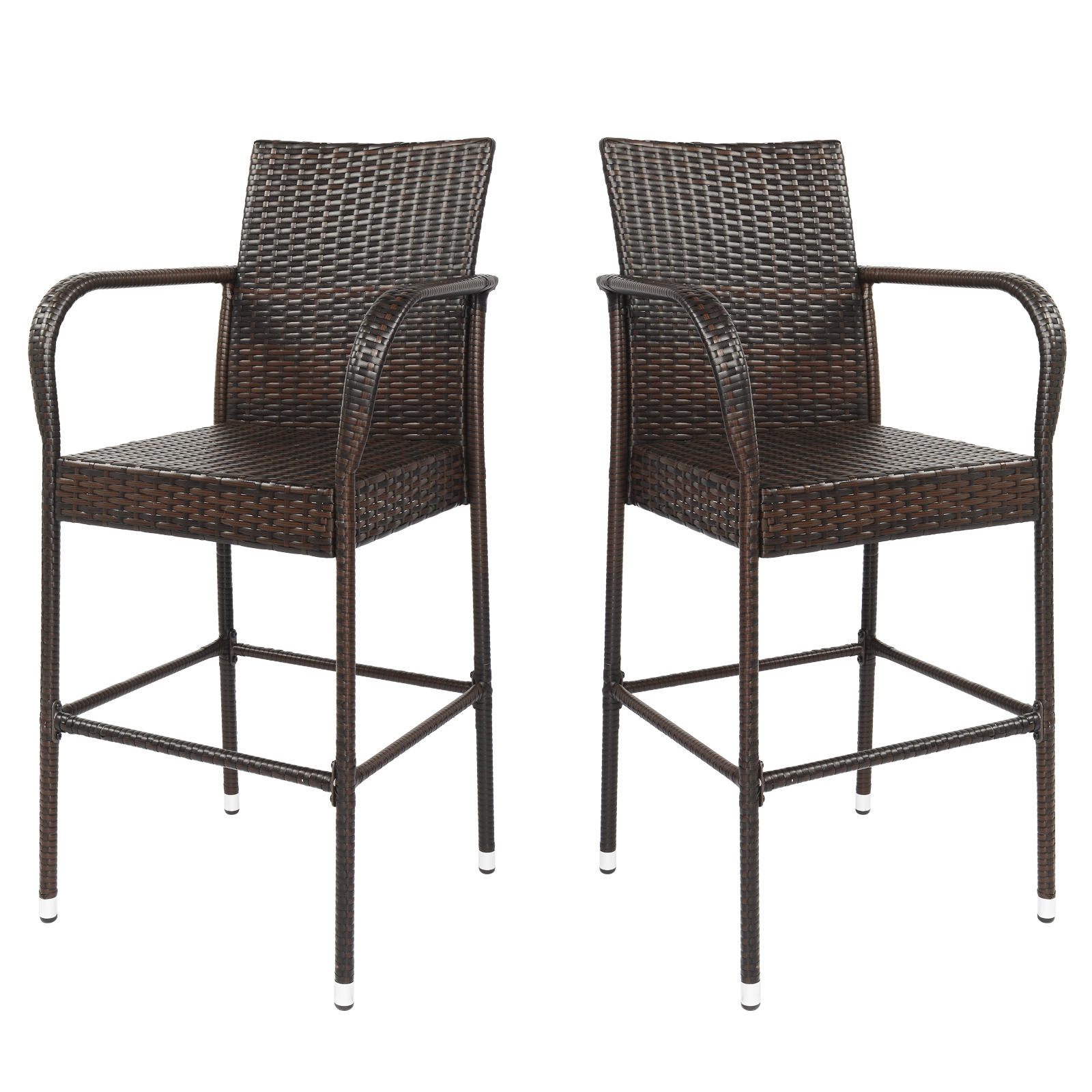 2pcs Brown Gradient Vine Bar Chair_voghion.com