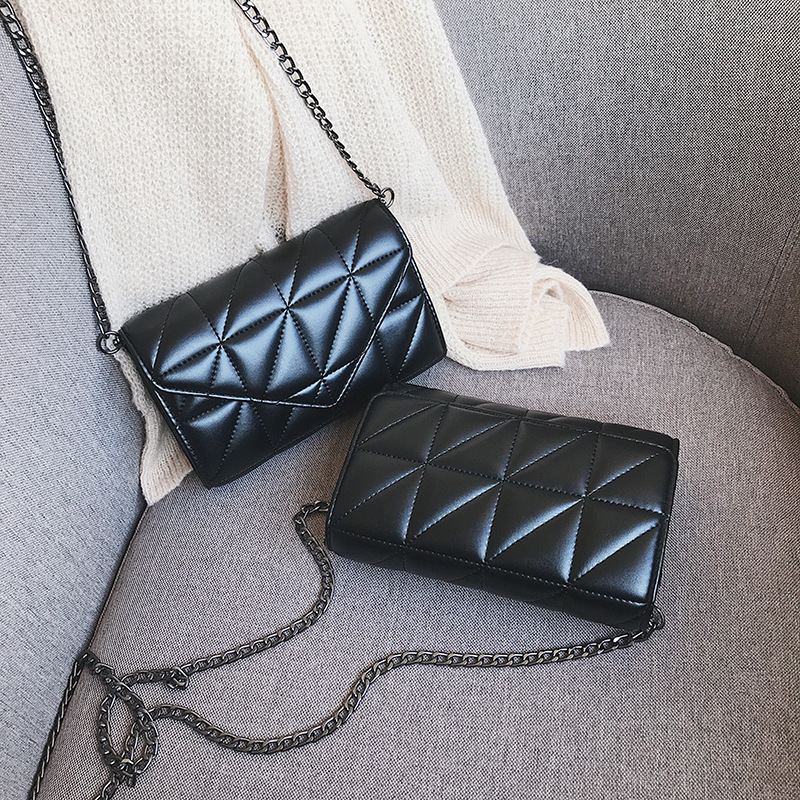 Women Chain One Shoulder Messenger Bag Fashion Rhombus