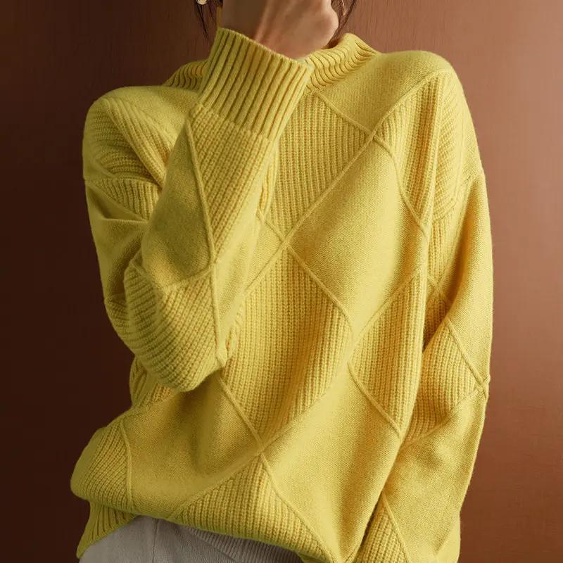 Knitwear Autumn and Winter Long-sleeved Outer Wear Bottoming Shirt