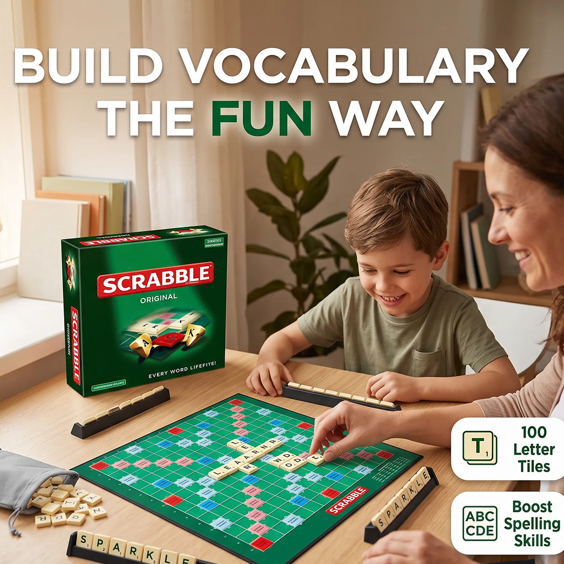Scrabble Original Classic Board Game Toy New & Sealed Family Kids A Dult Edition — image 8