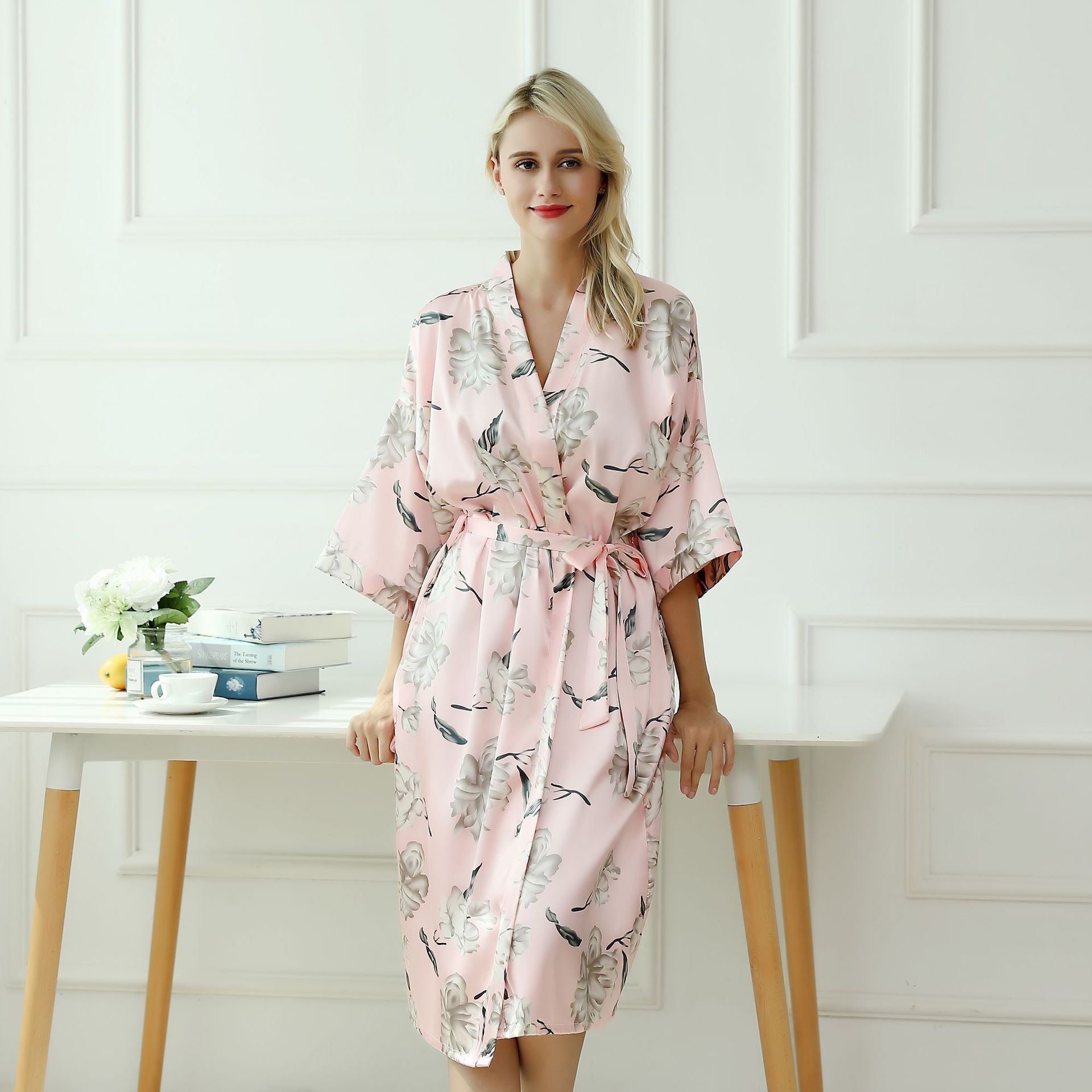 Title 8, Pajamas Silk Comfortable Soft Satin Fabric At Home