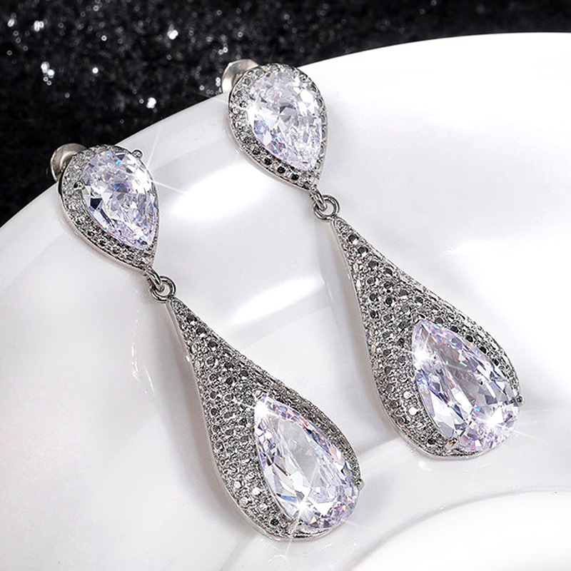 Bohemian New Water Drop Long Earrings Women