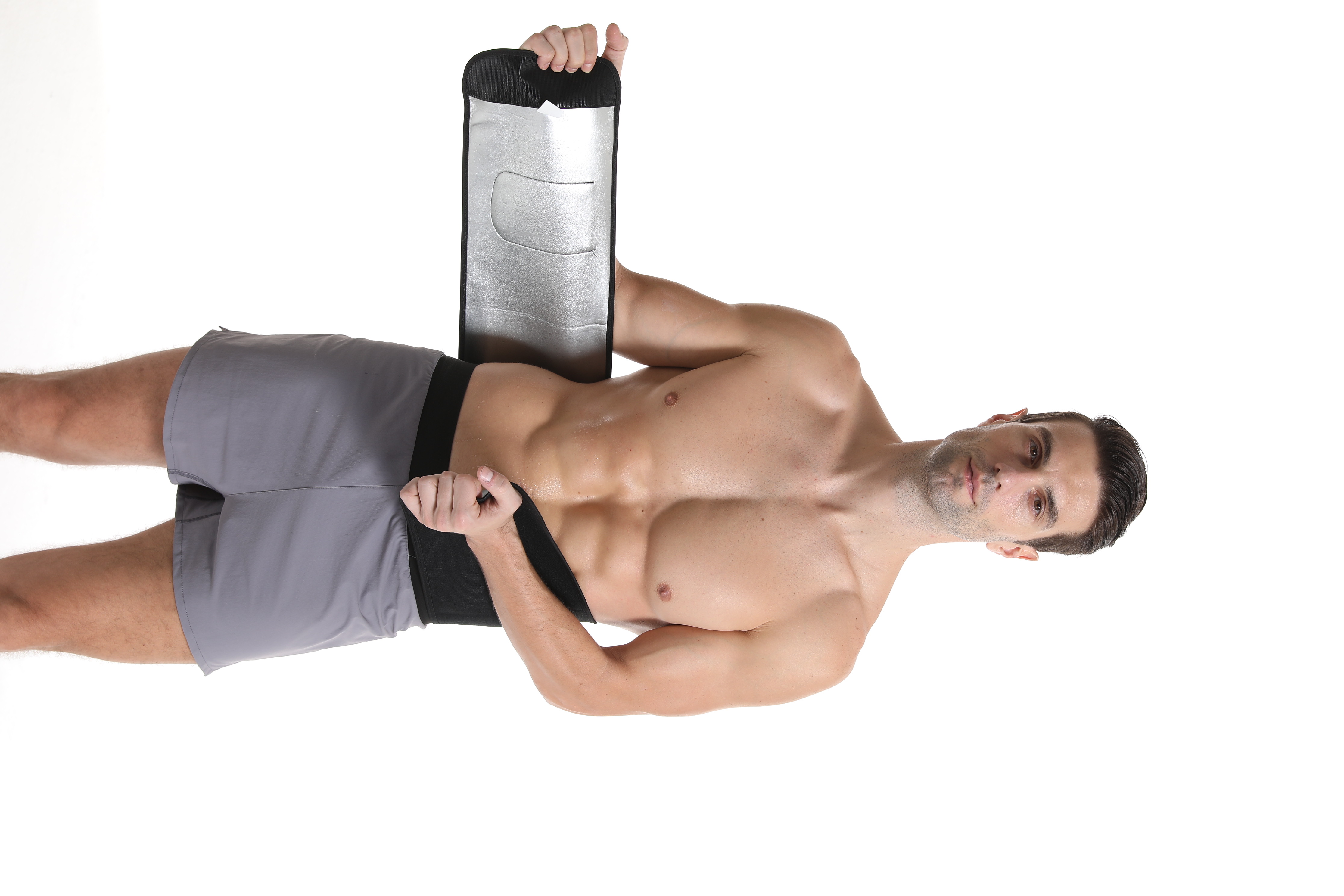 Men's And Women's Body Shaping Waist Training Sweat Belt Sauna Sweat Trainer Trimmer Waist Cincher Slimming Waist Trainer — image 1