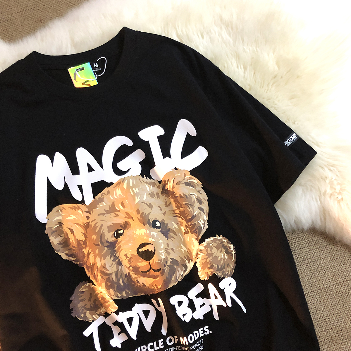 Title 4, Magic Bear Ins Couples Loose Short Sleeve T-shirt