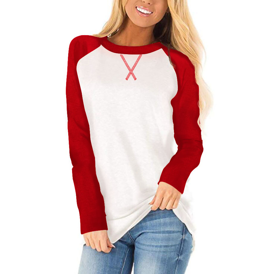Foreign Trade Long-sleeved Autumn And Winter Raglan Sweater Top Women