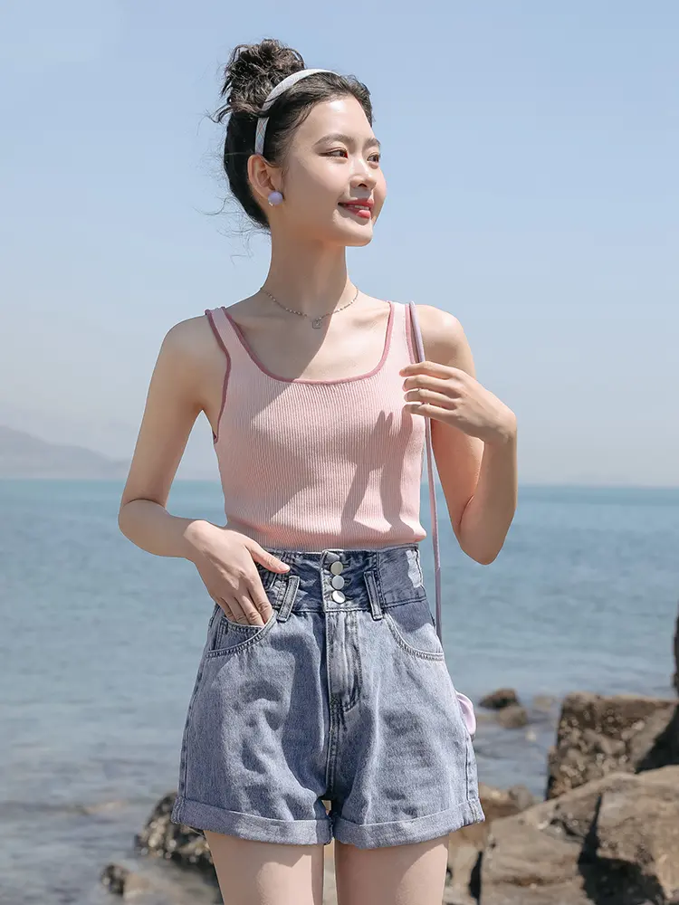 High Waist Thin Hot Pants Casual Pants