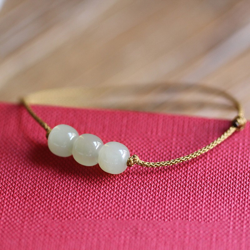 Hand Rope Natural Hetian Jade Hand String