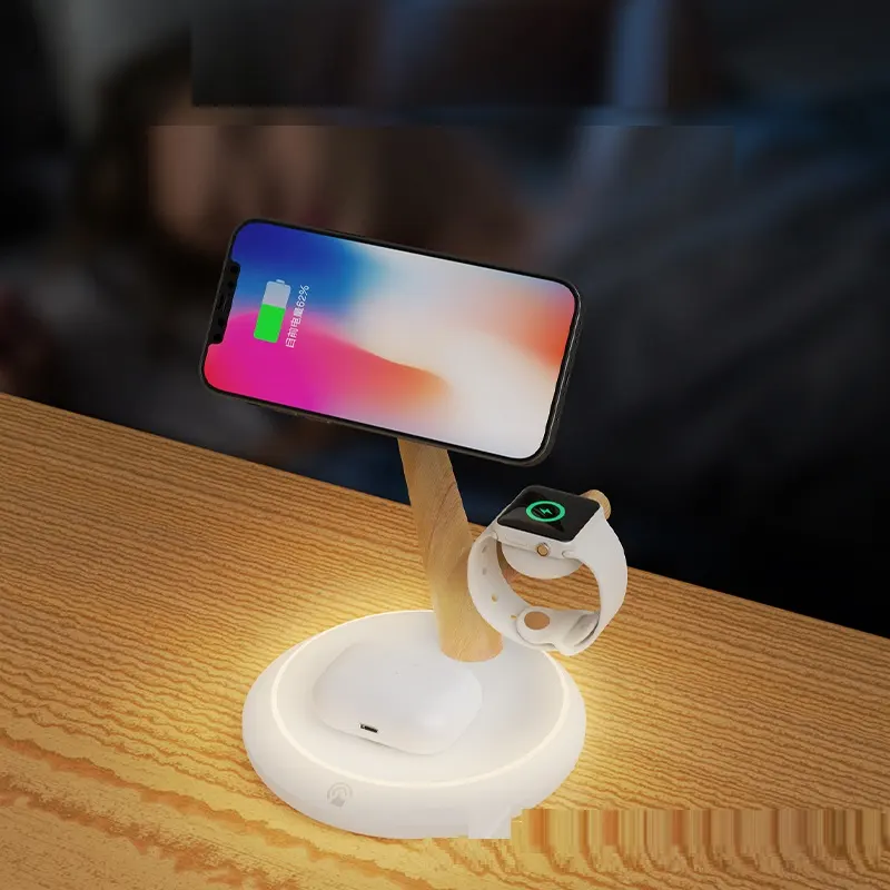 Magnetic Wireless Charger 4 in 1 Stand for Phone