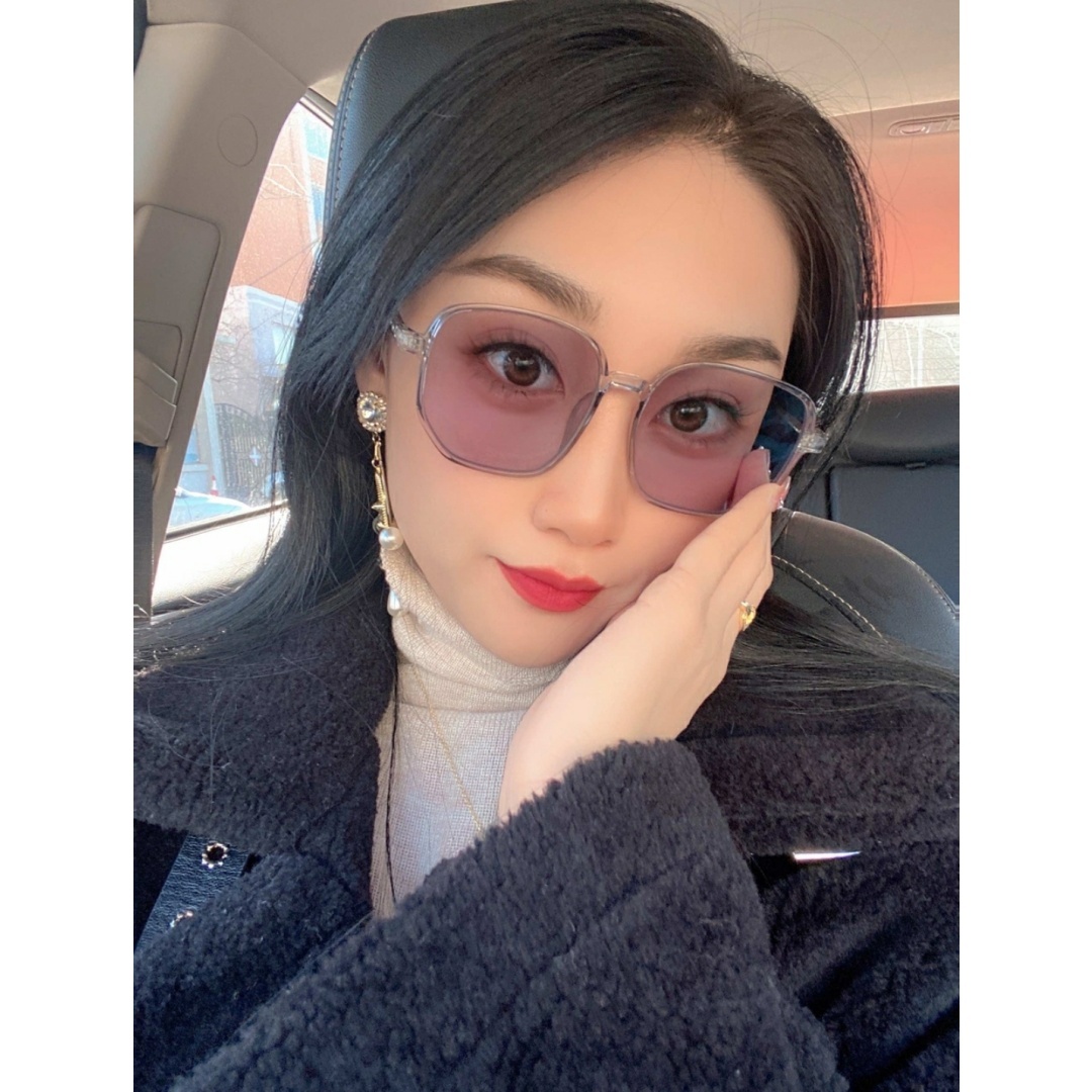 Lijia Korean Version Large Frame Anti Blue Light Goggles, Internet Famous, Same Color Changing Glasses 1535-3