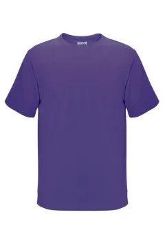 Summer Men's Cotton T-shirt Short Sleeve Solid Colour - Purple - View 1
