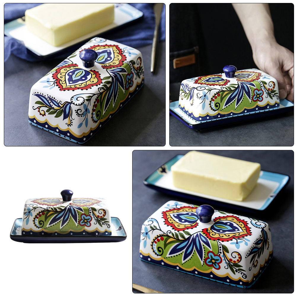 Title 8, Pottery Butter Dish And Cheese Box Storage