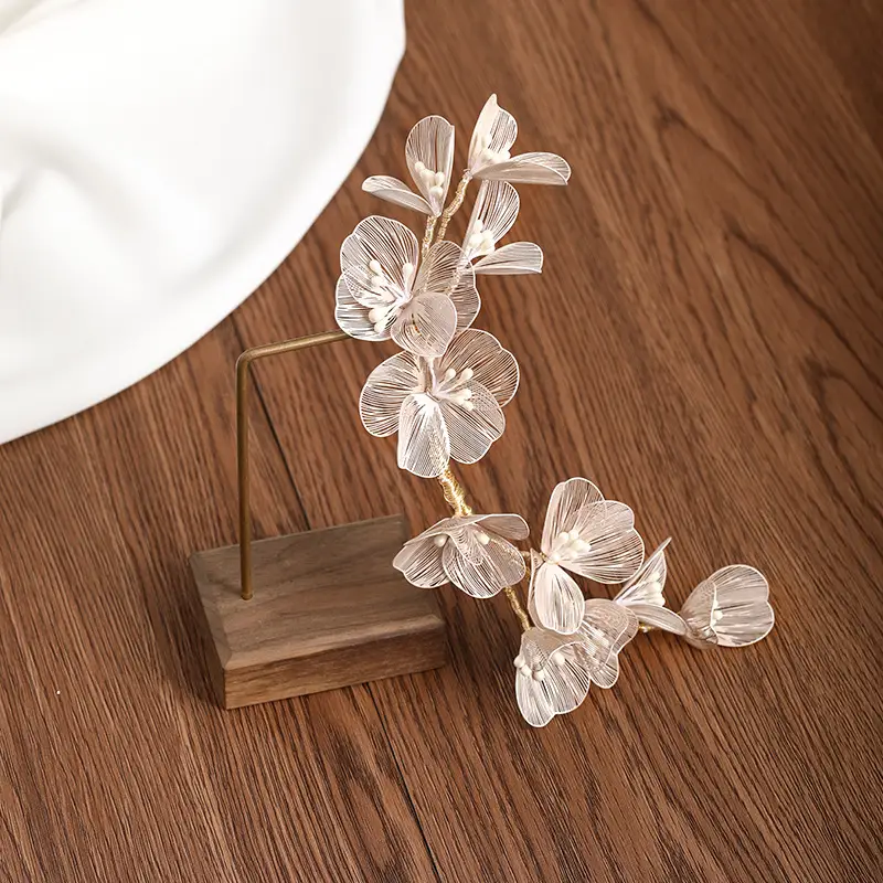 Korean Sweet Forest Retro Handmade Headdress Lace Flowers