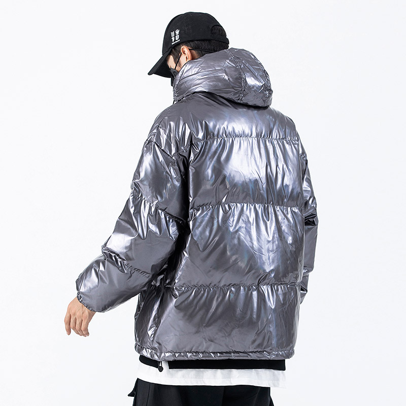 Title 1, Dark Reflective Cargo Parka Jackets Mens Hip Ho...