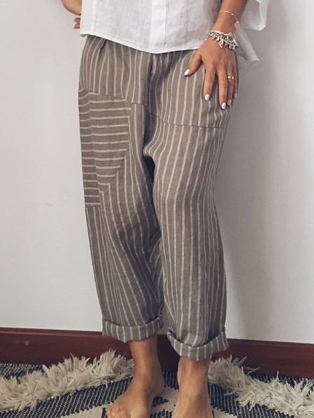 Title 3, Cotton and linen stripe trousers