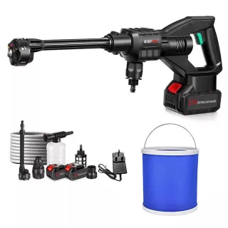 Portable Cordless Car Pressure Washer Water High Jet Wash Cleaner Gun 2 Battery