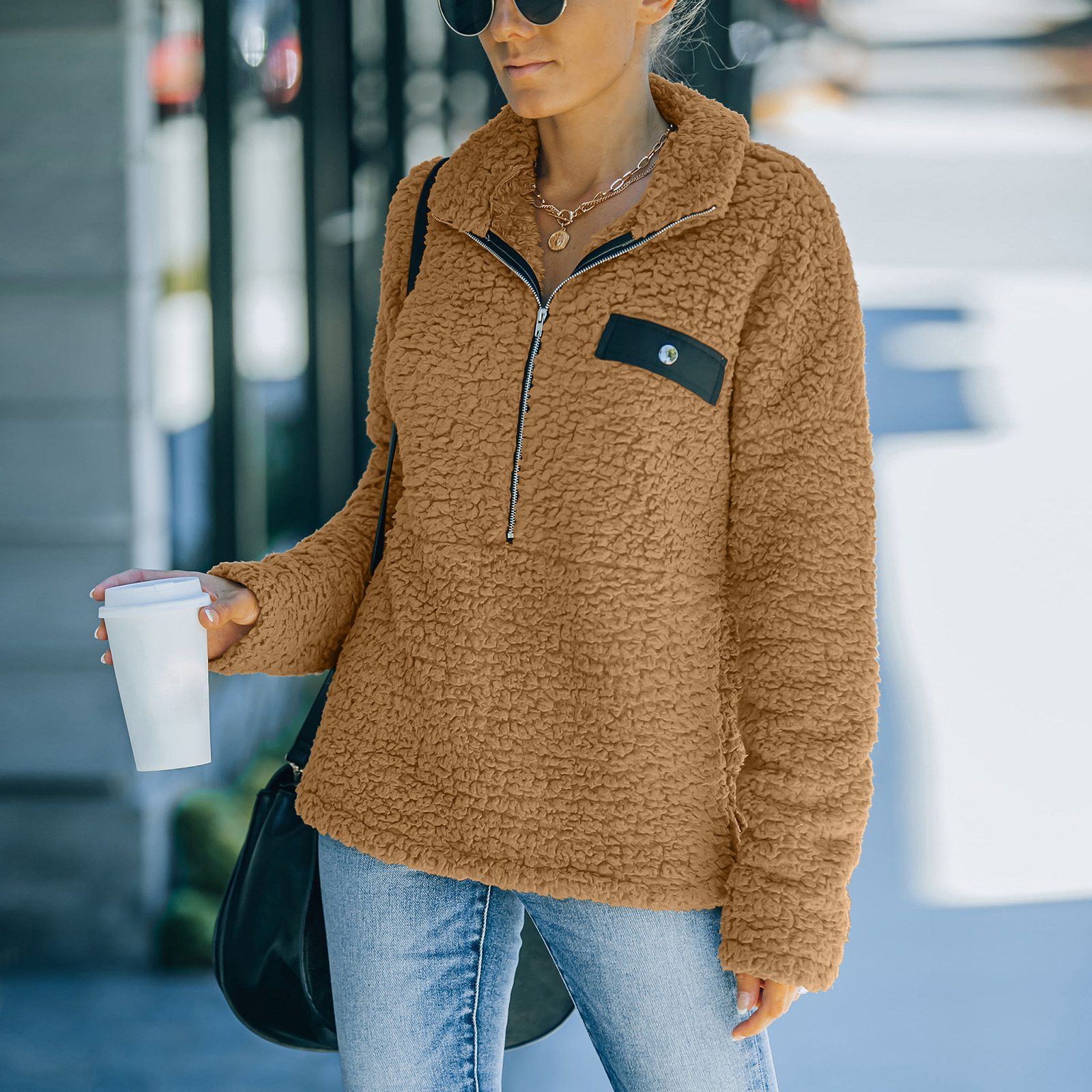 Explosive Winter Coat Women's Imitation Lamb Wool Coat