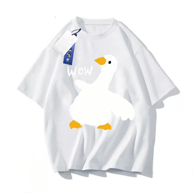 Title 4, Graffiti Big White Geese heren T-shirt met kort...