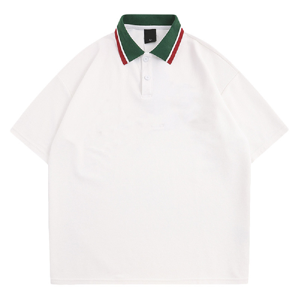 Vintage Embroidery Letters Loose Short Sleeve — image 1
