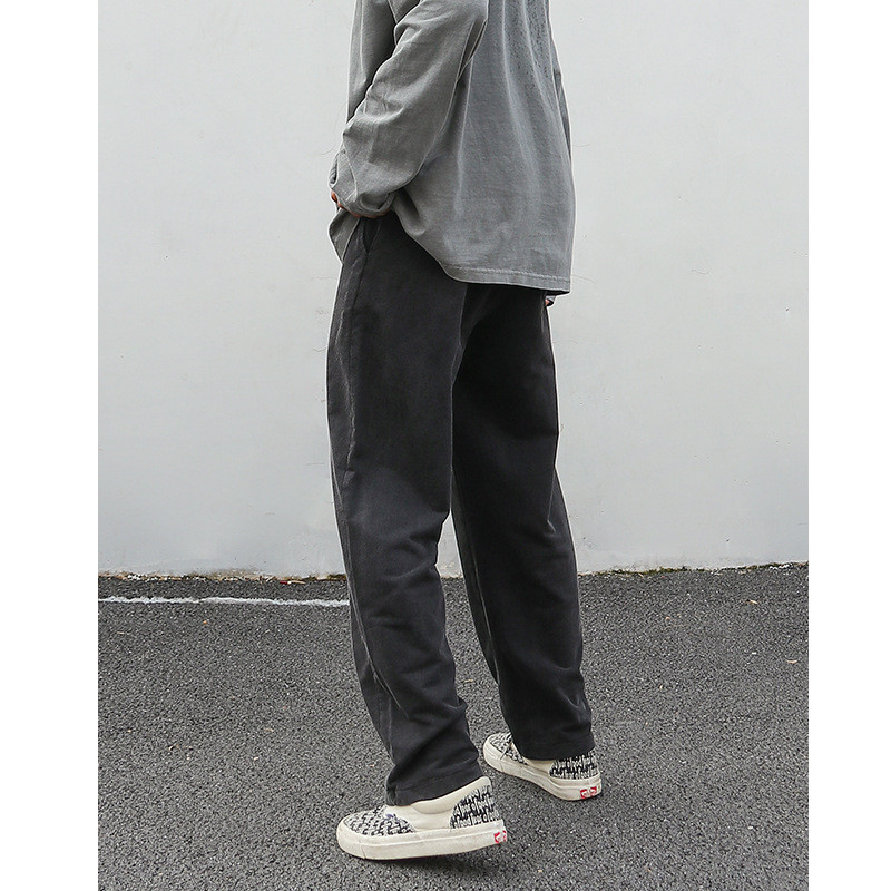 Title 2, Mens Casual Washed Trousers Autumn Tide Brand ...