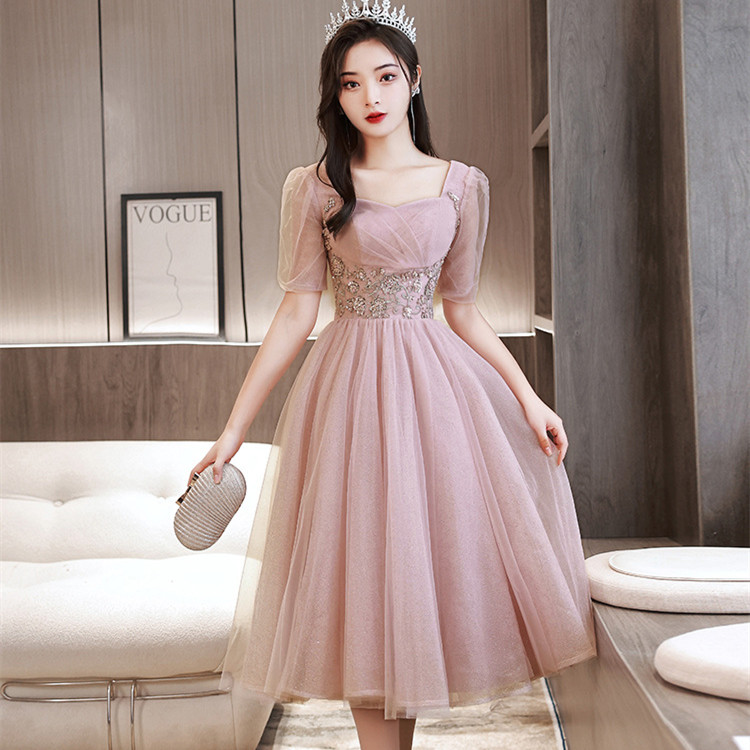 Square-Neck Midi Evening Dress, picture 3 of 5