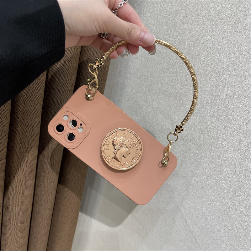 French Stand Wrist Strap For Phone Case