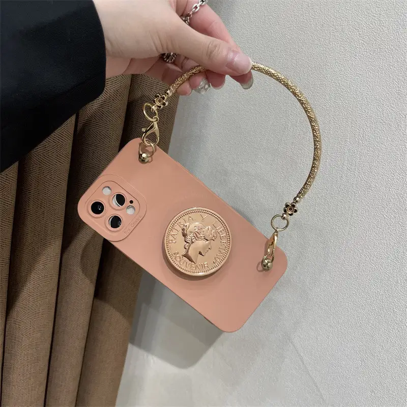 French Stand Wrist Strap For Phone Case
