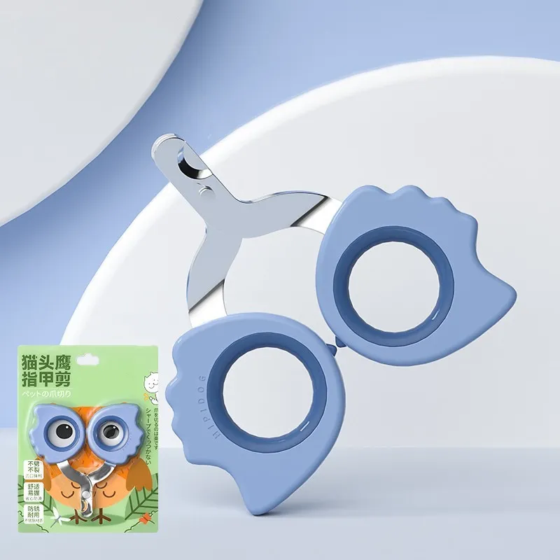 Pet Macaron Nail Clippers Puppy Dog Universal - Lake Blue Elbow Type