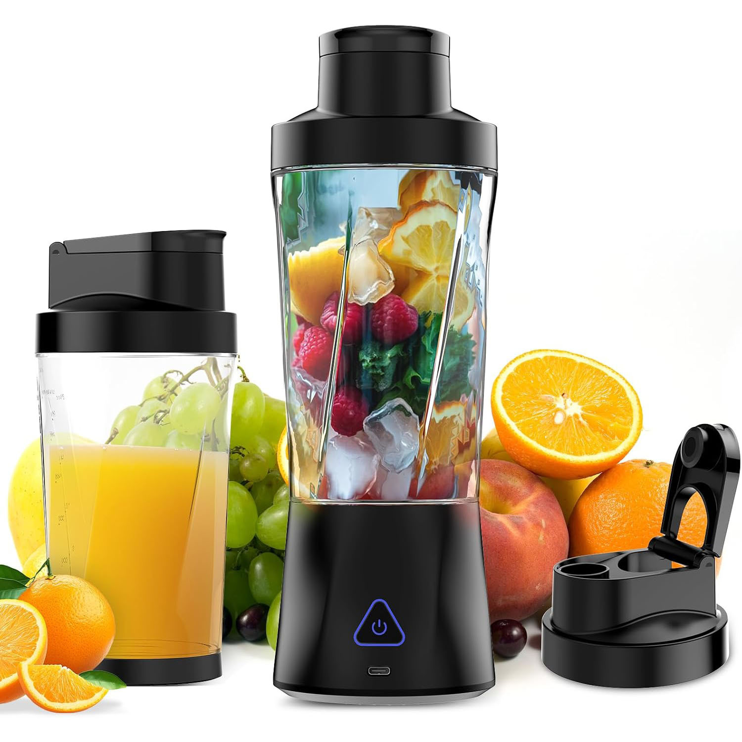 Cross-border Portable Juicer With 360W High Power, Wireless Juice Maker, 6000mAh Battery - Image 2