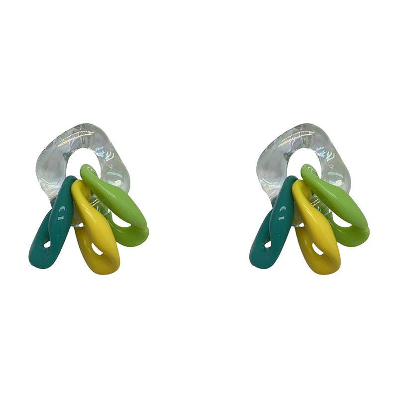 All-match Fashionable Individual Ring Earrings