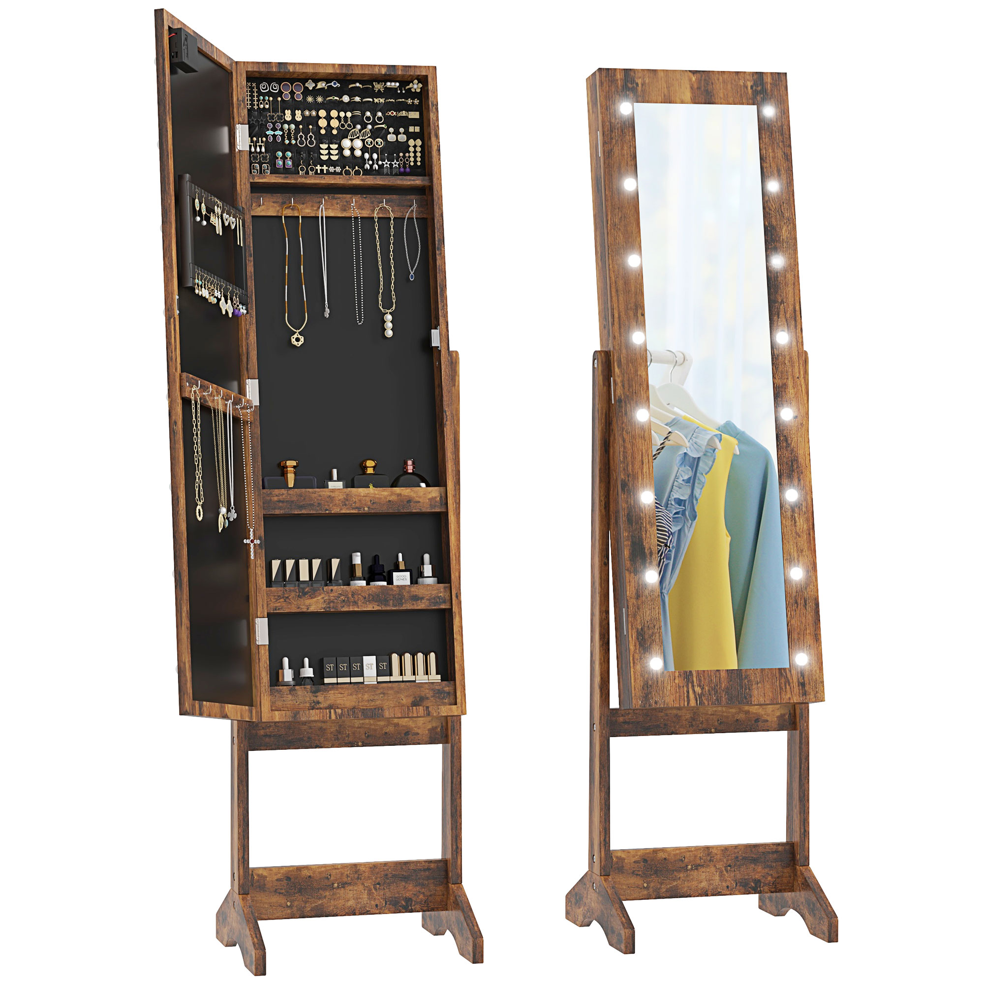 Independent Mirror Jewelry Storage Cabinet — image 2