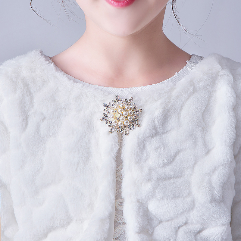 Middle-aged Children's Winter Thickened Cape Coat