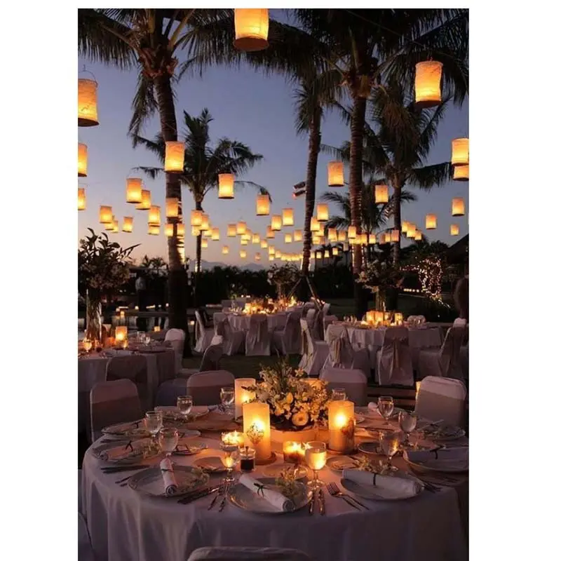 Paper Lanterns Decorative White Downlight Desktop