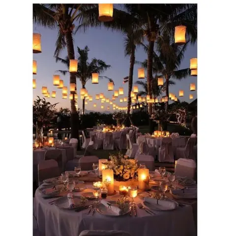 Paper Lanterns Decorative White Downlight Desktop