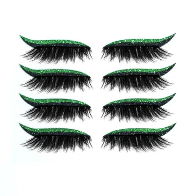 3D False Eyelashes With Magnetic 4 Pairs Of Glue-free Self-adhesive Eyelashes
