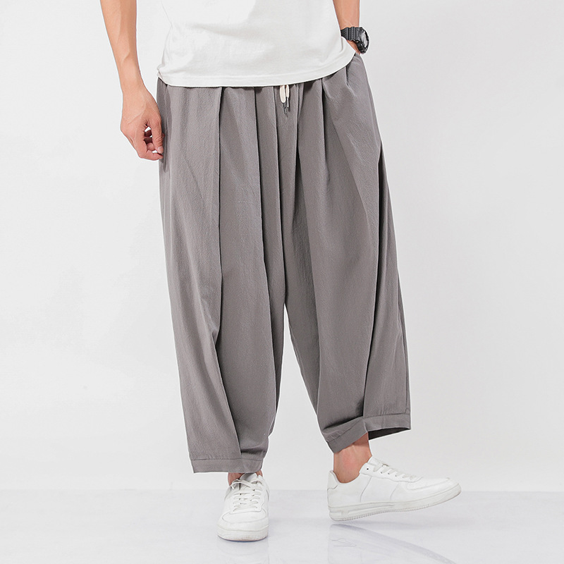 Title 2, Pantalon large Harun ethnique chinois grande ta...