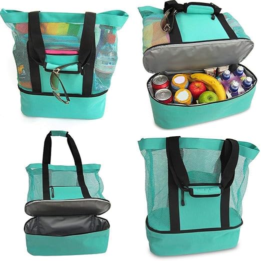 Waterproof Beach Bag With Cooler Compartment - Bags Sandproof For Women, Pool — image 6
