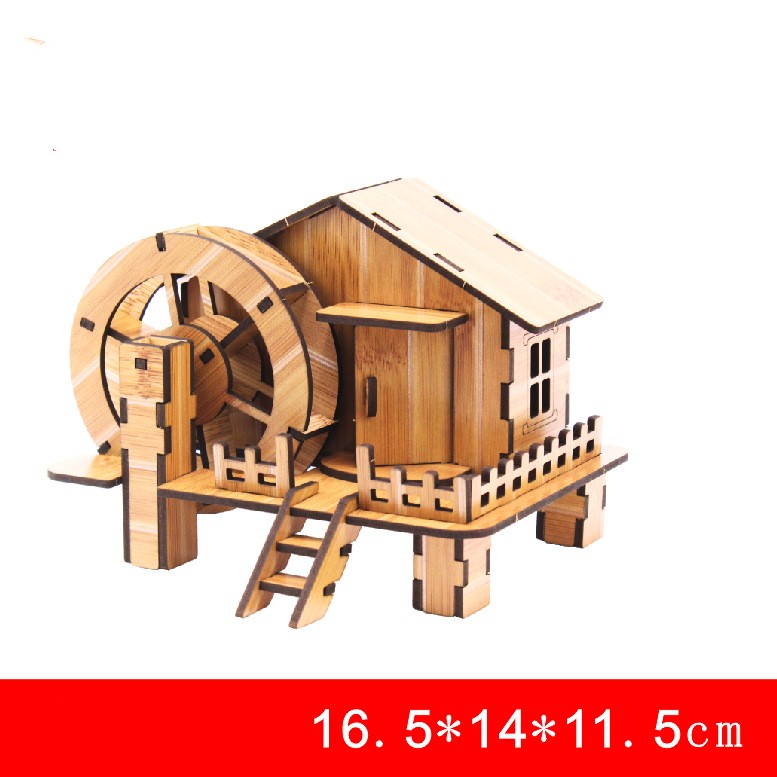 Bamboo garden waterwheel