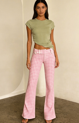 Women's American Retro High-Waisted Slimming Flared Casual Pants