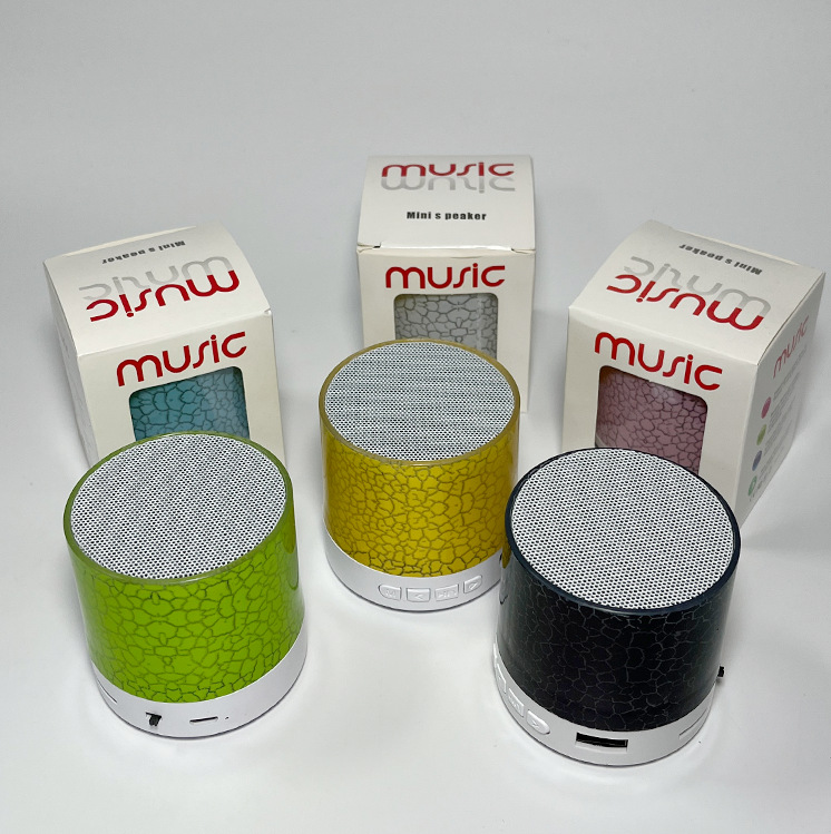 A9 Mini Cracked Bluetooth Speaker – Portable Card-inserted Subwoofer With LED Light, Wireless Speaker, Gift Option