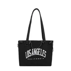 Lazy Style Casual Minimalist Travel Bag - Black - View 1