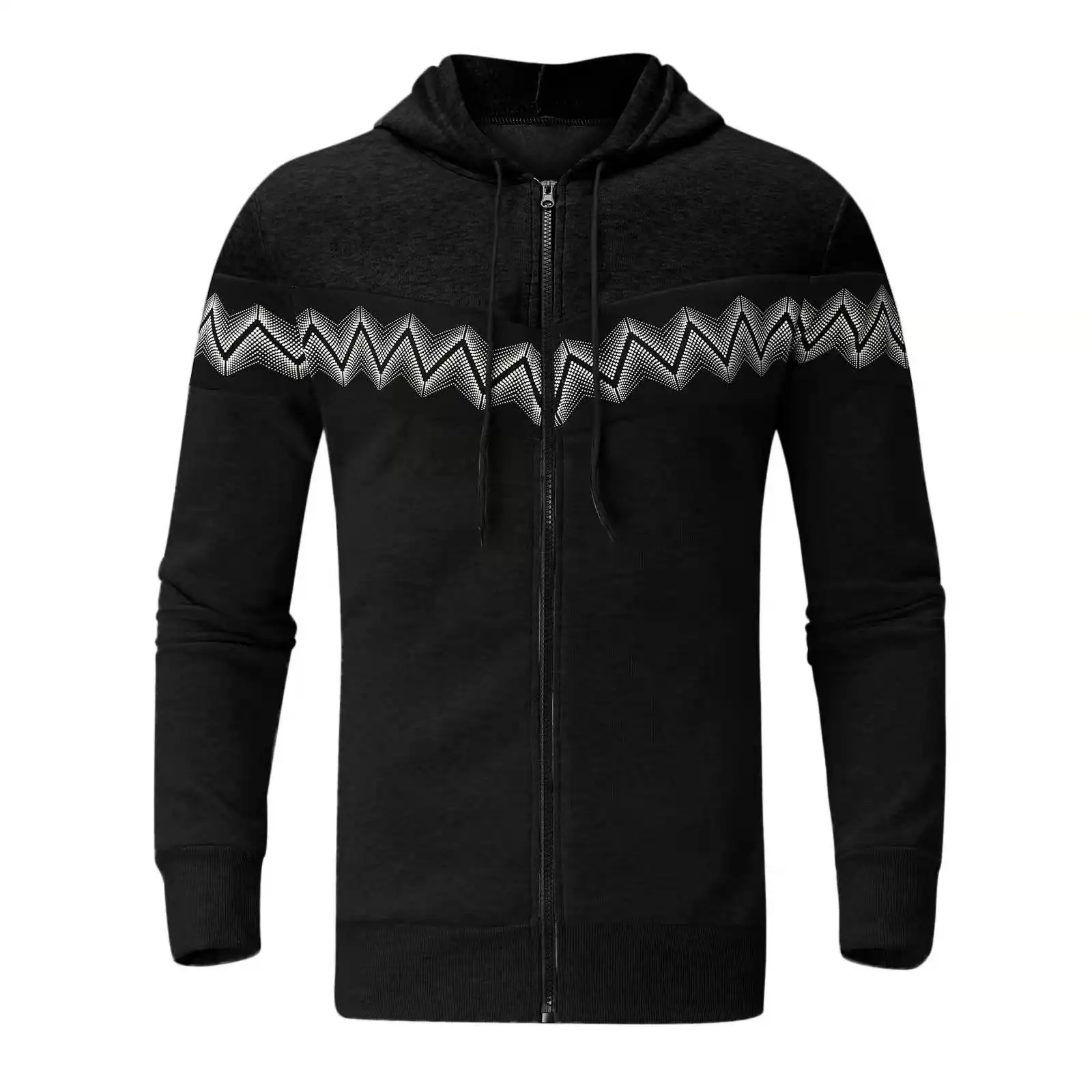 New Men's Cardigan Hooded Sweater Sportswear Casual Suit