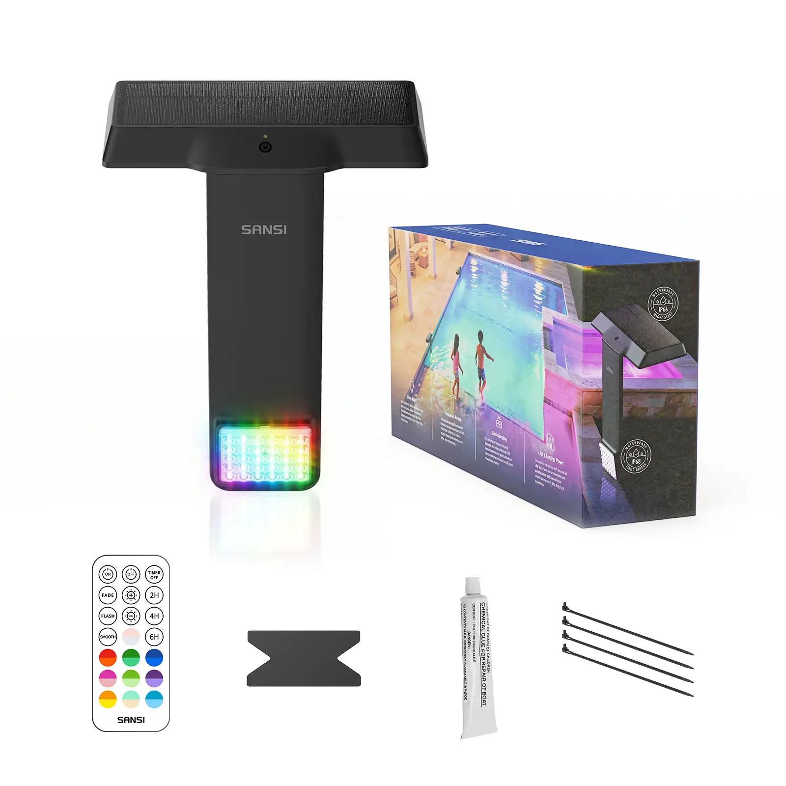 SANSI Solar Poolside RGB Light